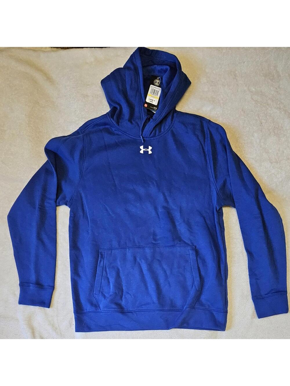 Mens Under Armour *Medium* Hustle ColdGear Fleece Hoodie Blue